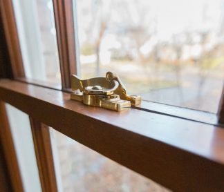 Security Sash Window Lock Lever Zinc-Brass Plated with Fixings Twist Arm Catch 